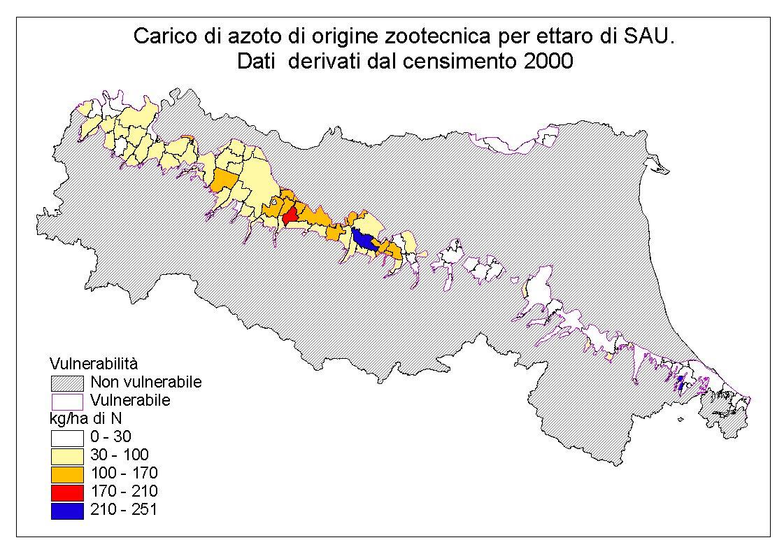 Carico azotato in aree vulnerabili