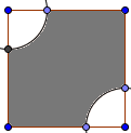 Cerchio e circonferenza -. Un triangolo rettangolo ABC è inscritto in una circonferenza di centro O e raggio 50 cm.