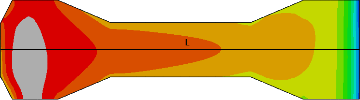 Sforzi verticali [MPa] Sforzi verticali [MPa] Analisi statiche e sismiche di una diga a gravità a speroni Combinazione 4 - quota 19 m s.l.m. 1 0-1 0 5 10 15 0 5 30 - -3-4 Grafico 7.