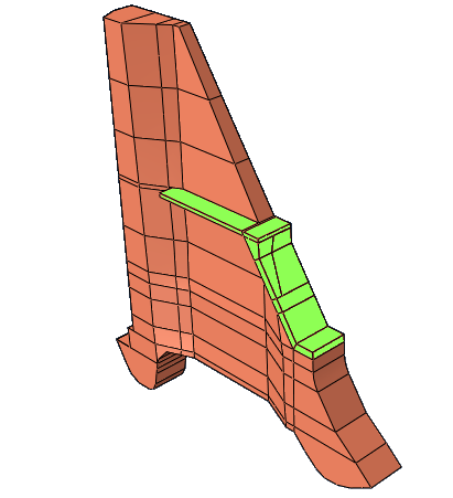 Capitolo 4 Modello tridimensionale ad EF di un modulo centrale dello sbarramento di San Giacomo Figura 4.