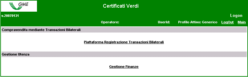 1 Registrazione di transazioni bilaterali La richiesta di registrazione di una transazione bilaterale da parte dell operatore venditore, e la relativa accettazione/rifiuto da parte dell operatore