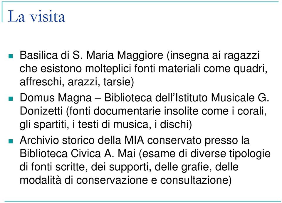 Magna Biblioteca dell Istituto Musicale G.