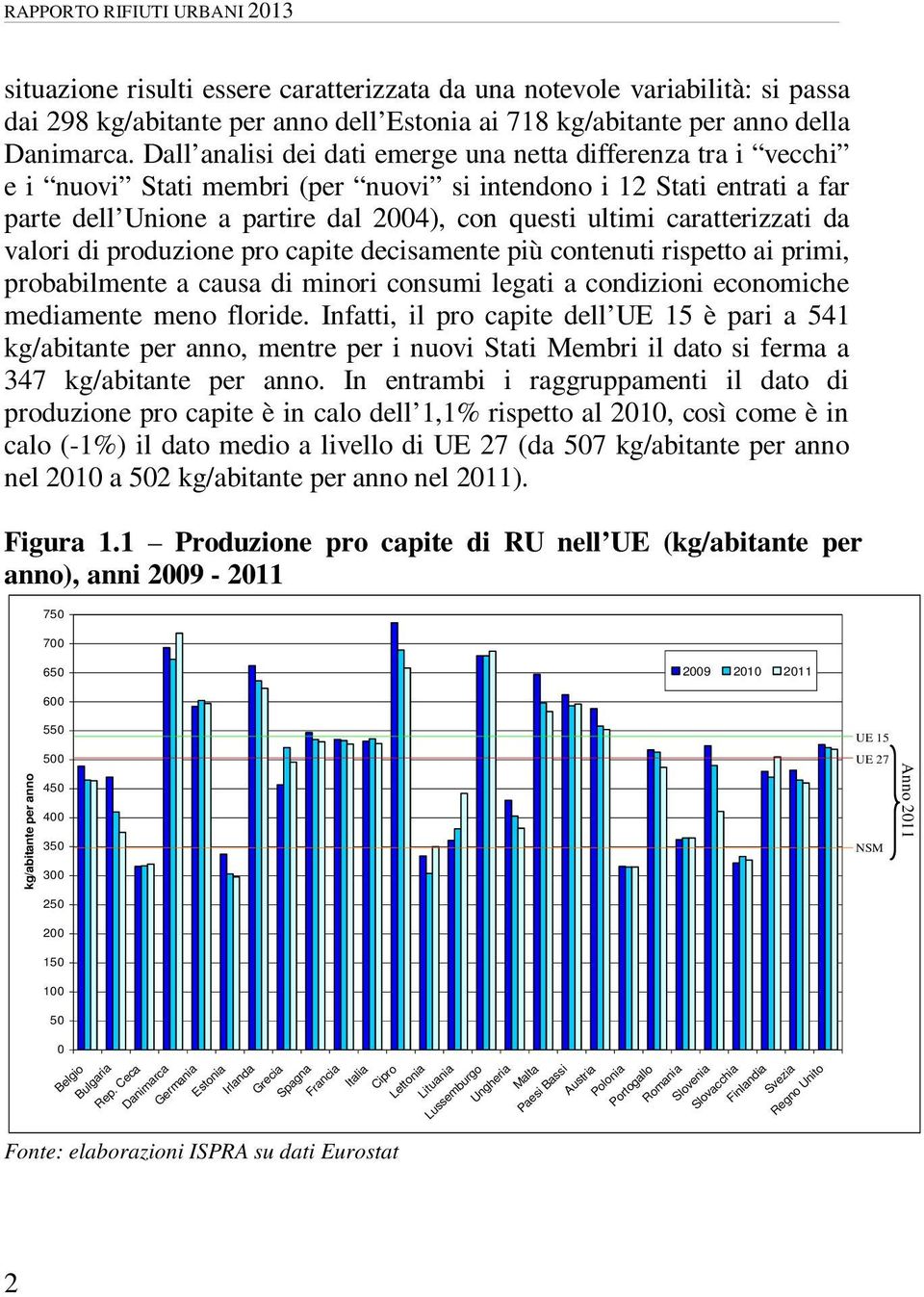 caratterizzati da valori di produzione pro capite decisamente più contenuti rispetto ai primi, probabilmente a causa di minori consumi legati a condizioni economiche mediamente meno floride.