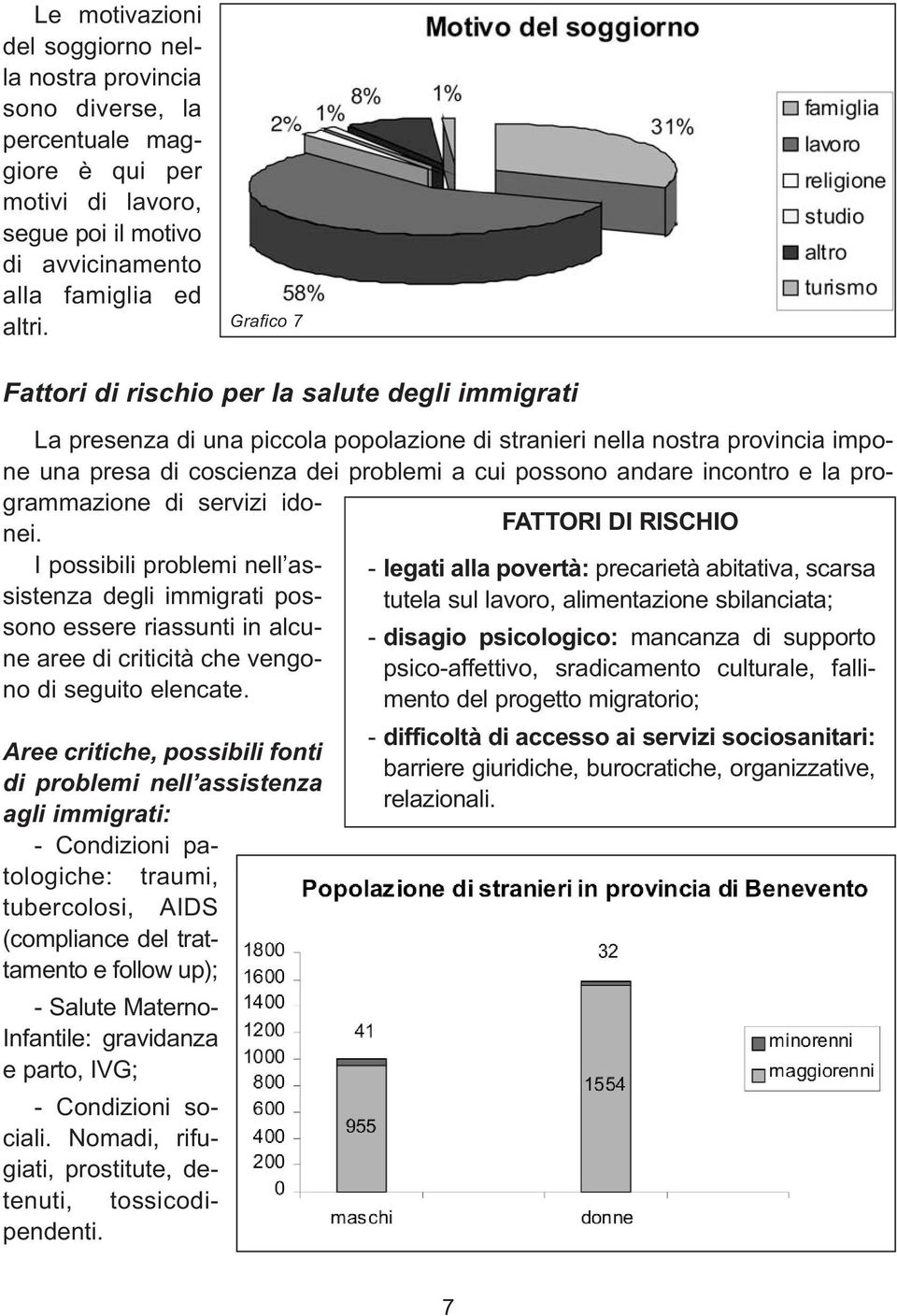 incontro e la programmazione di servizi idonei. I possibili problemi nell assistenza degli immigrati possono essere riassunti in alcune aree di criticità che vengono di seguito elencate.