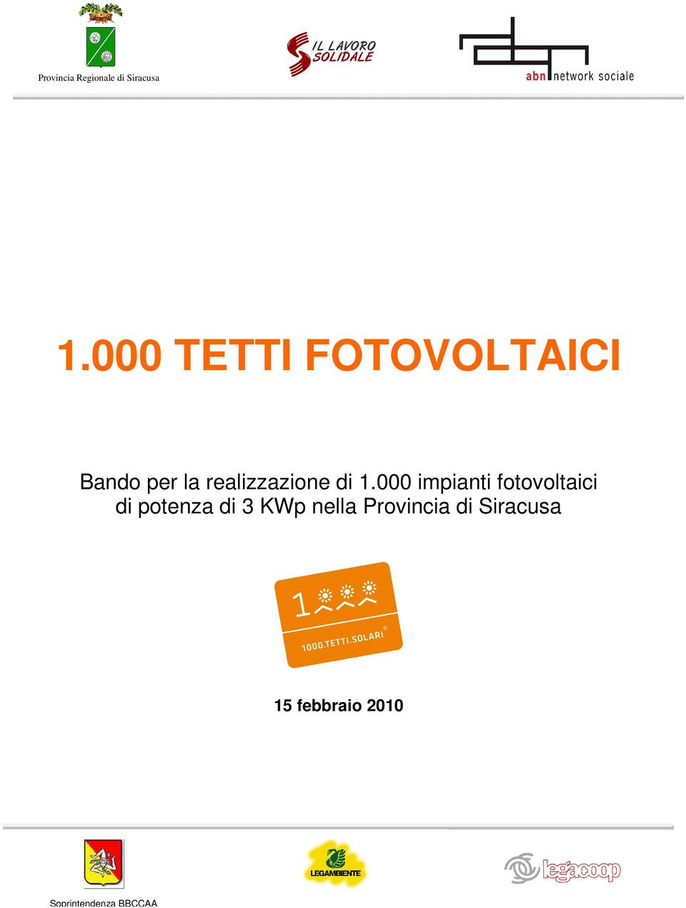 000 impianti fotovoltaici di potenza