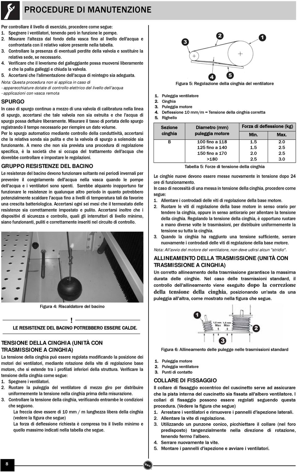 Controllare la presenza di eventuali perdite della valvola e sostituire la relativa sede, se necessario. 4.