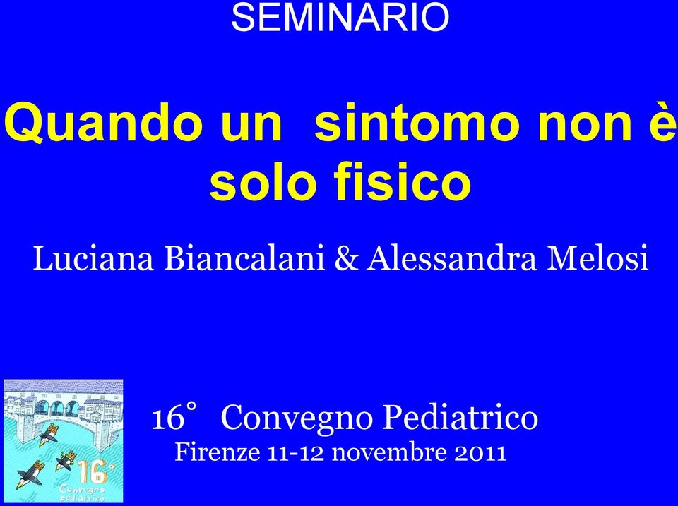 Alessandra Melosi 16 Convegno