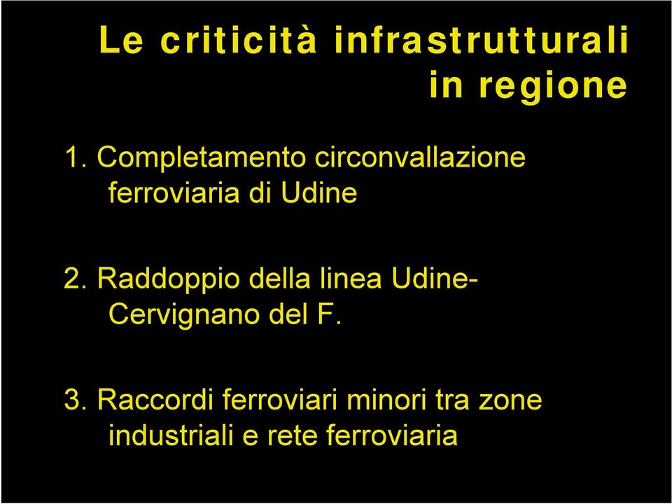 Raddoppio della linea Udine- Cervignano del F. 3.