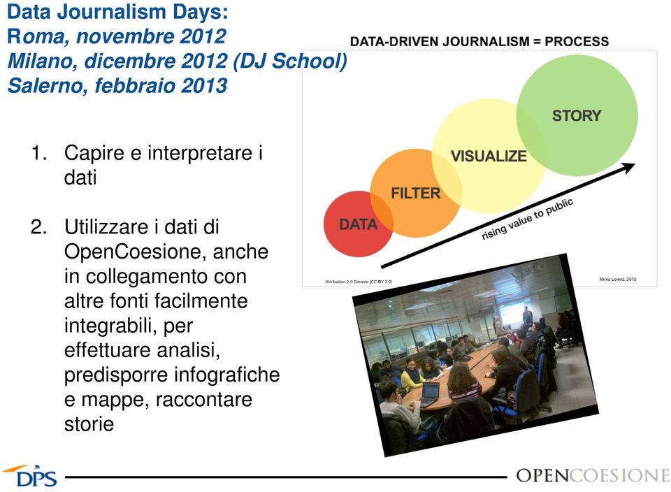 Utilizzare i dati di OpenCoesione, anche in collegamento con altre fonti