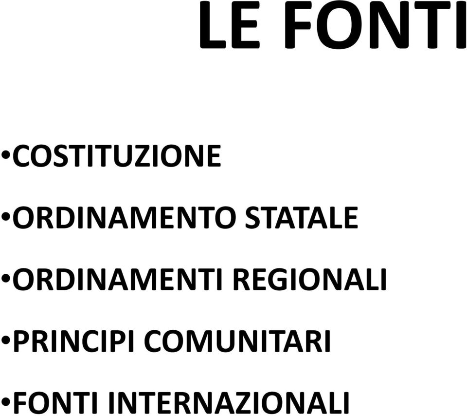 ORDINAMENTI REGIONALI