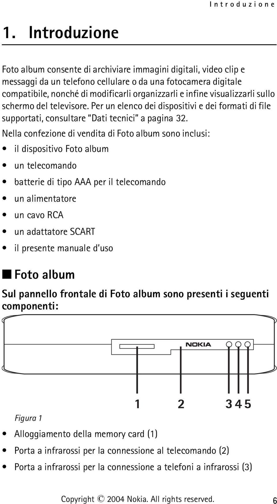 visualizzarli sullo schermo del televisore. Per un elenco dei dispositivi e dei formati di file supportati, consultare Dati tecnici a pagina 32.