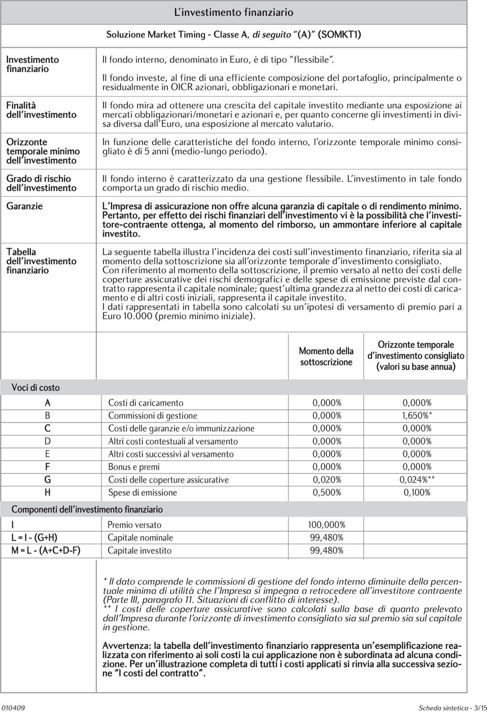 Il fondo mira ad ottenere una crescita del capitale investito mediante una esposizione ai mercati obbligazionari/monetari e azionari e, per quanto concerne gli investimenti in divisa diversa dall