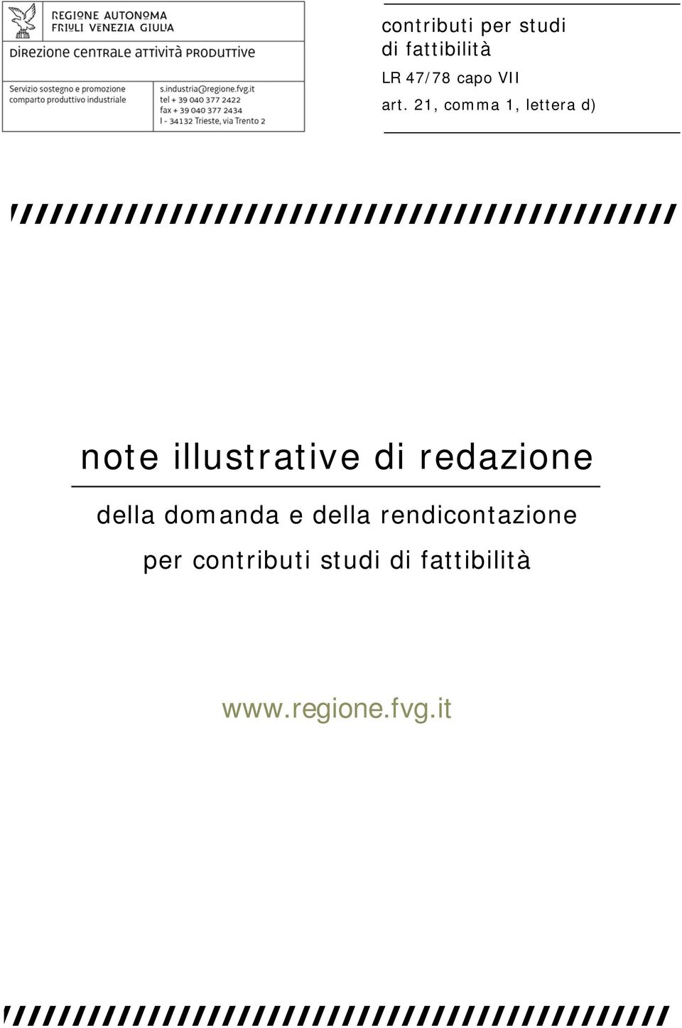 21, comma 1, lettera d) note illustrative di