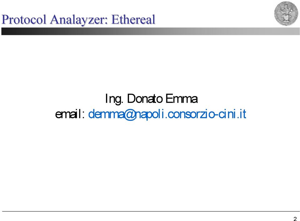 Donato Emma email: