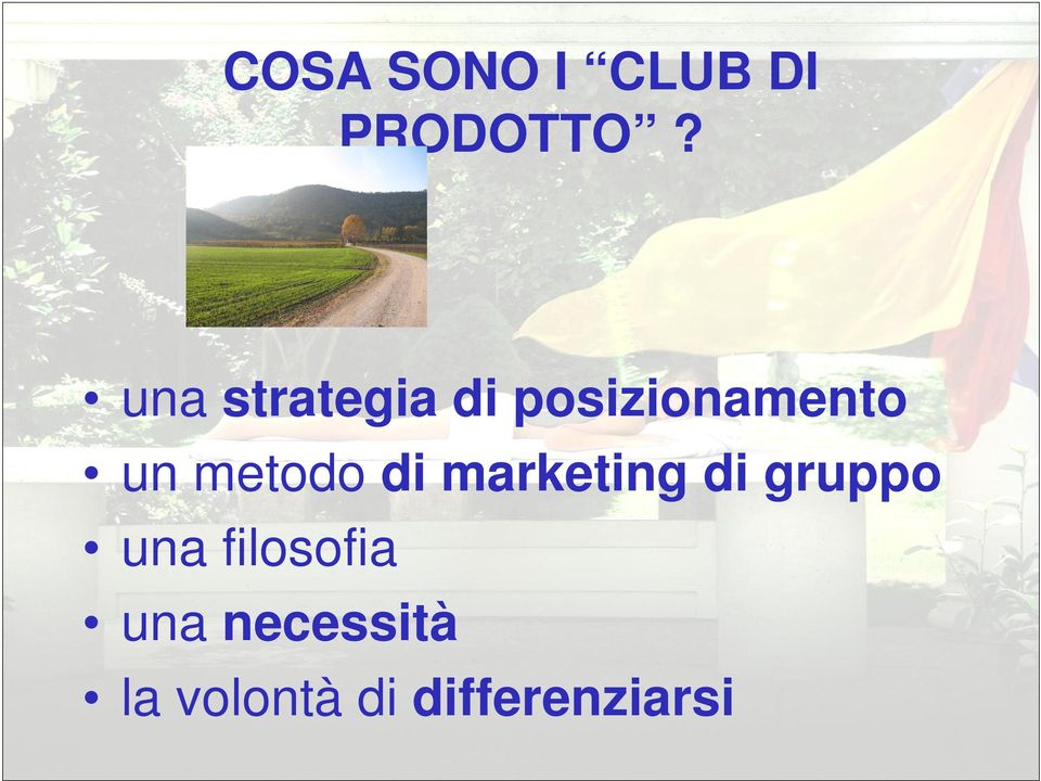 metodo di marketing di gruppo una