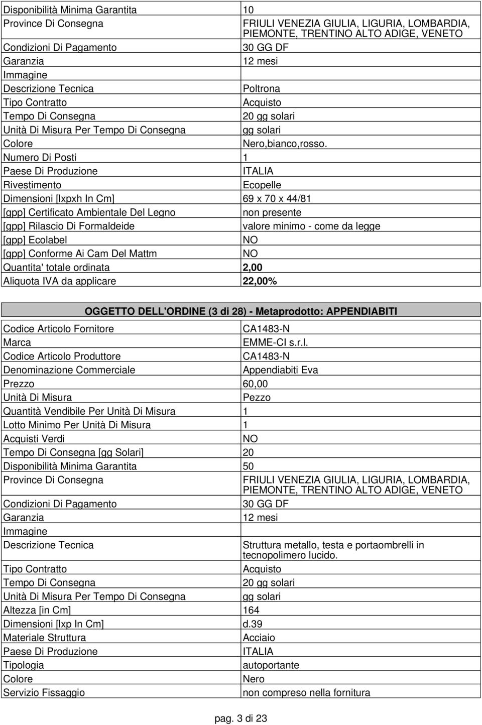 CA1483-N CA1483-N Appendiabiti Eva Prezzo 60,00 Quantità Vendibile Per 1 Lotto Minimo Per 1 Province Di Consegna PIEMONTE, TRENTI ALTO ADIGE, VENETO Struttura metallo,