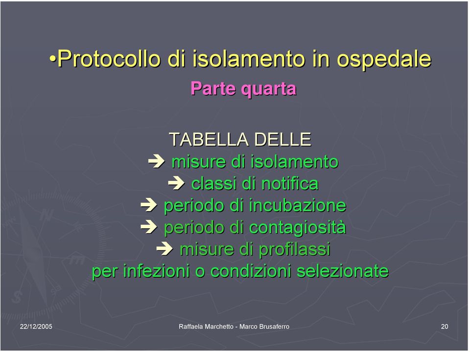 periodo di contagiosità misure di profilassi per infezioni o