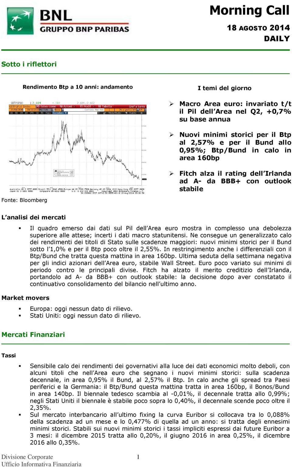 Pil dell Area euro mostra in complesso una debolezza superiore alle attese; incerti i dati macro statunitensi.