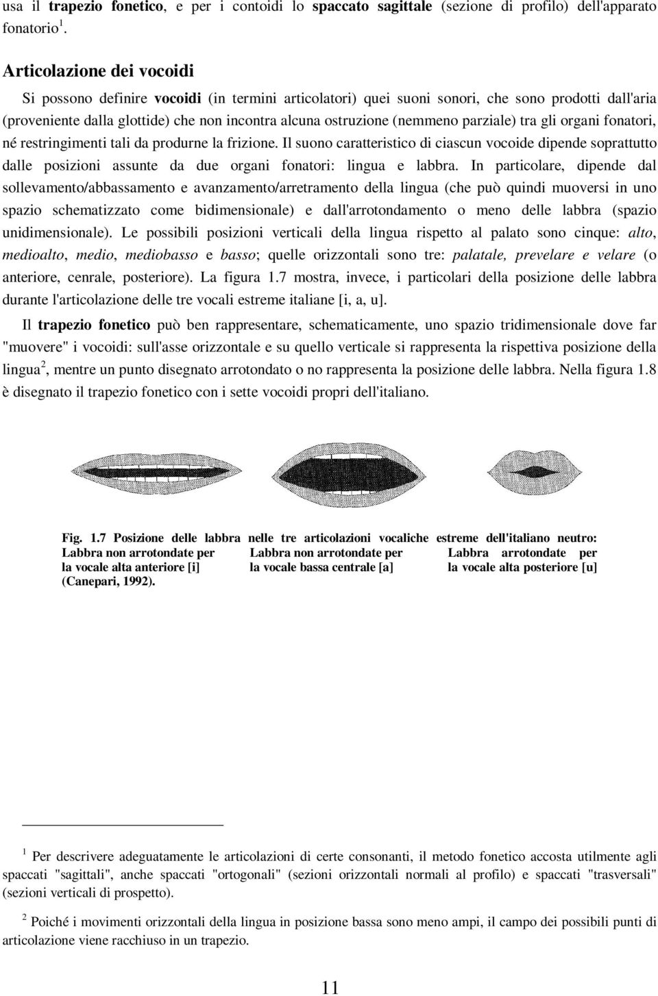 parziale) tra gli organi fonatori, né restringimenti tali da produrne la frizione.