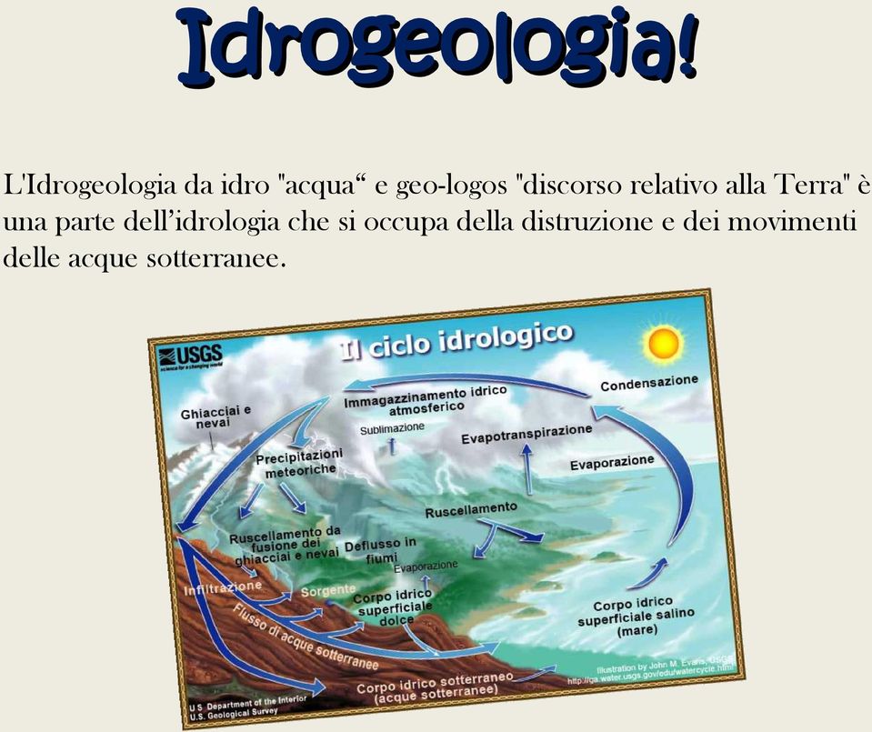 "discorso relativo alla Terra" è una parte