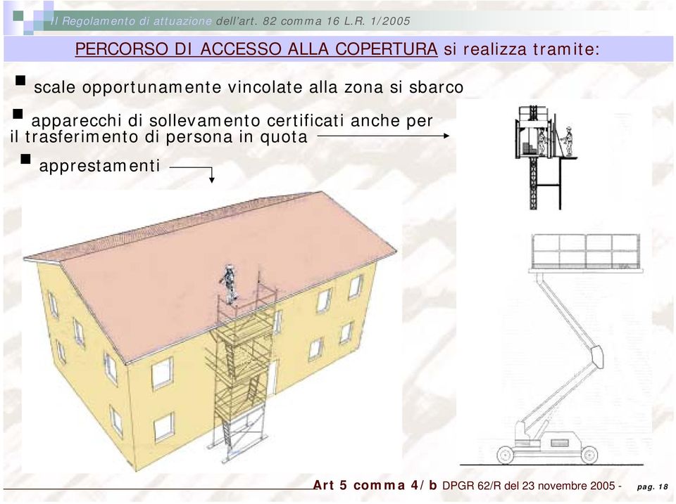 sollevamento certificati anche per il trasferimento di persona in