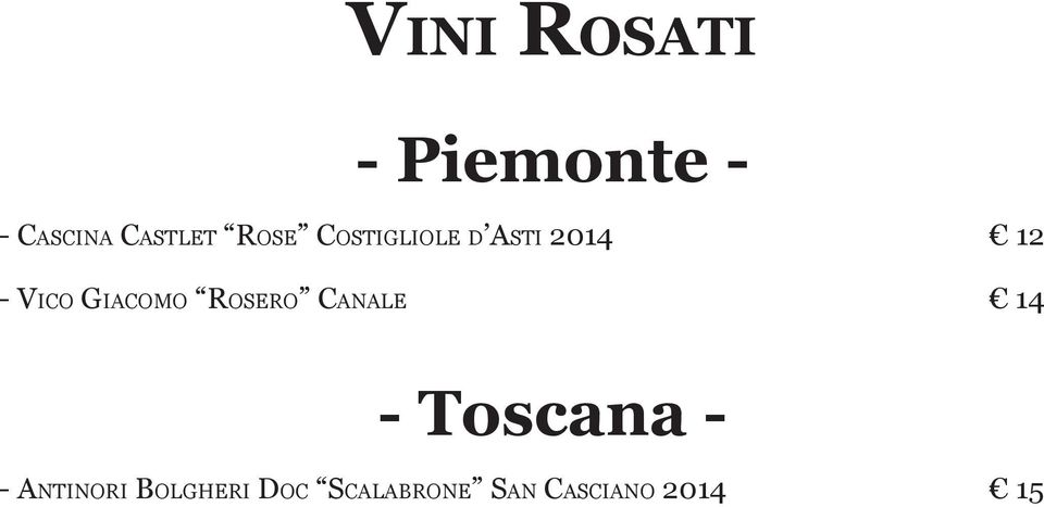 Giacomo Rosero Canale 14 - Toscana - -