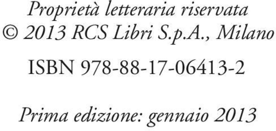 p.A., Milano ISBN