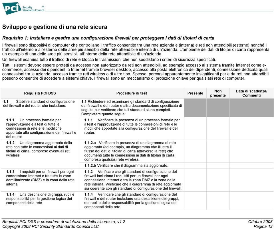 un'azienda. L'ambiente dei dati di titolari di carta rappresenta un esempio di una delle aree più sensibili all'interno della rete attendibile di un'azienda.