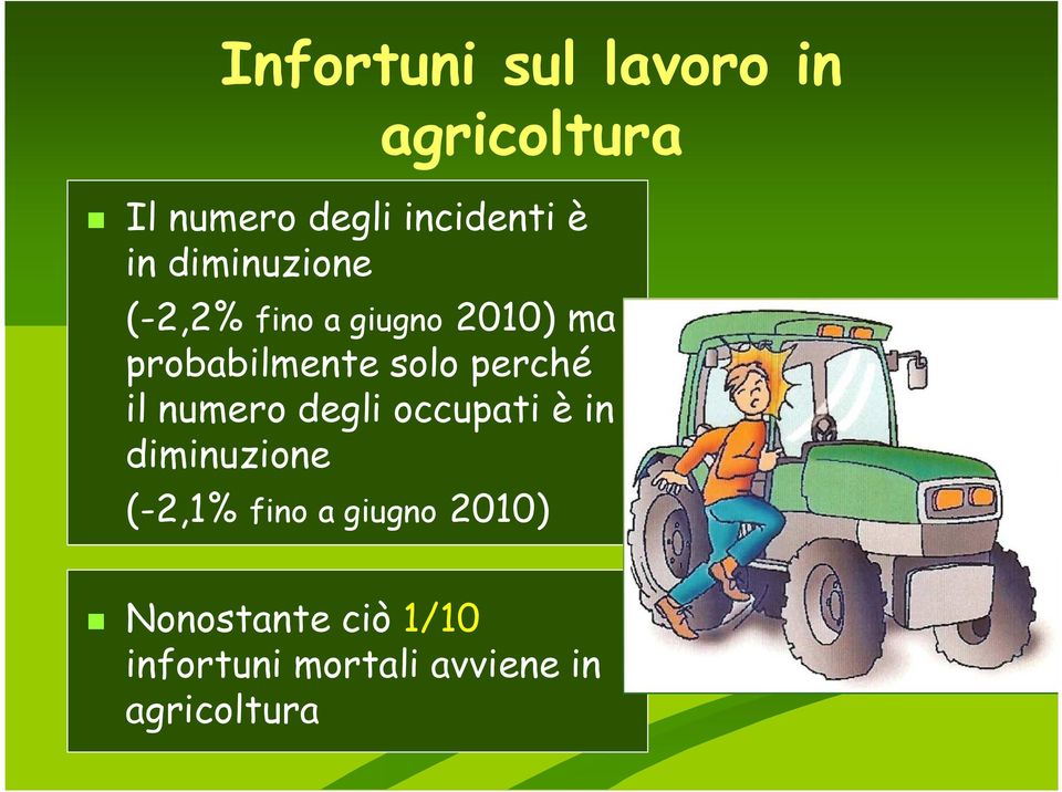 perché il numero degli occupati è in diminuzione (-2,1% fino a