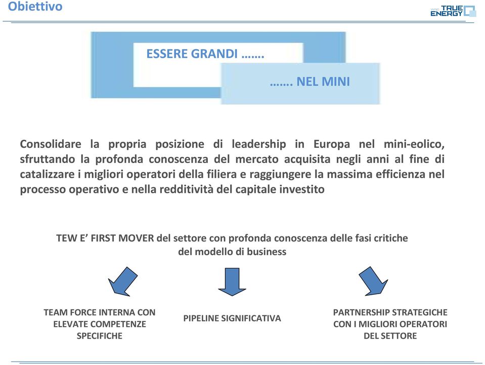 negli anni al fine di catalizzare i migliori operatori della filiera e raggiungere la massima efficienza nel processo operativo e nella