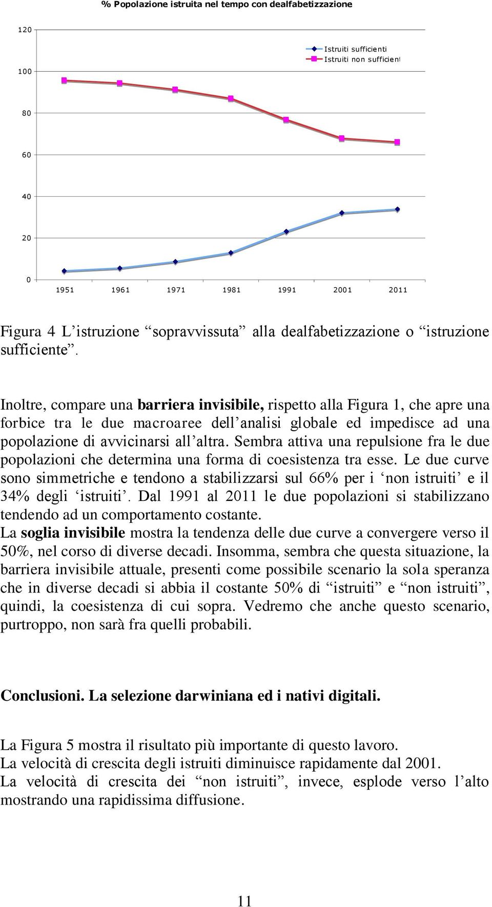 Inoltre, compare una barriera invisibile, rispetto alla Figura 1, che apre una forbice tra le due macroaree dell analisi globale ed impedisce ad una popolazione di avvicinarsi all altra.