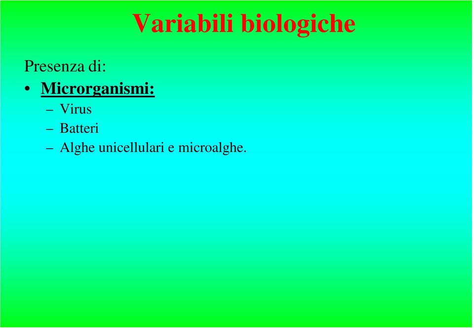 Variabili biologiche