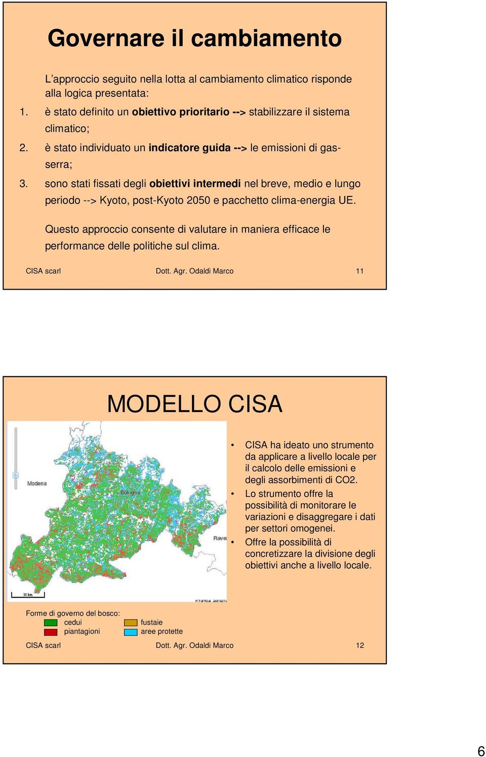 sono stati fissati degli obiettivi intermedi nel breve, medio e lungo periodo --> Kyoto, post-kyoto 2050 e pacchetto clima-energia UE.