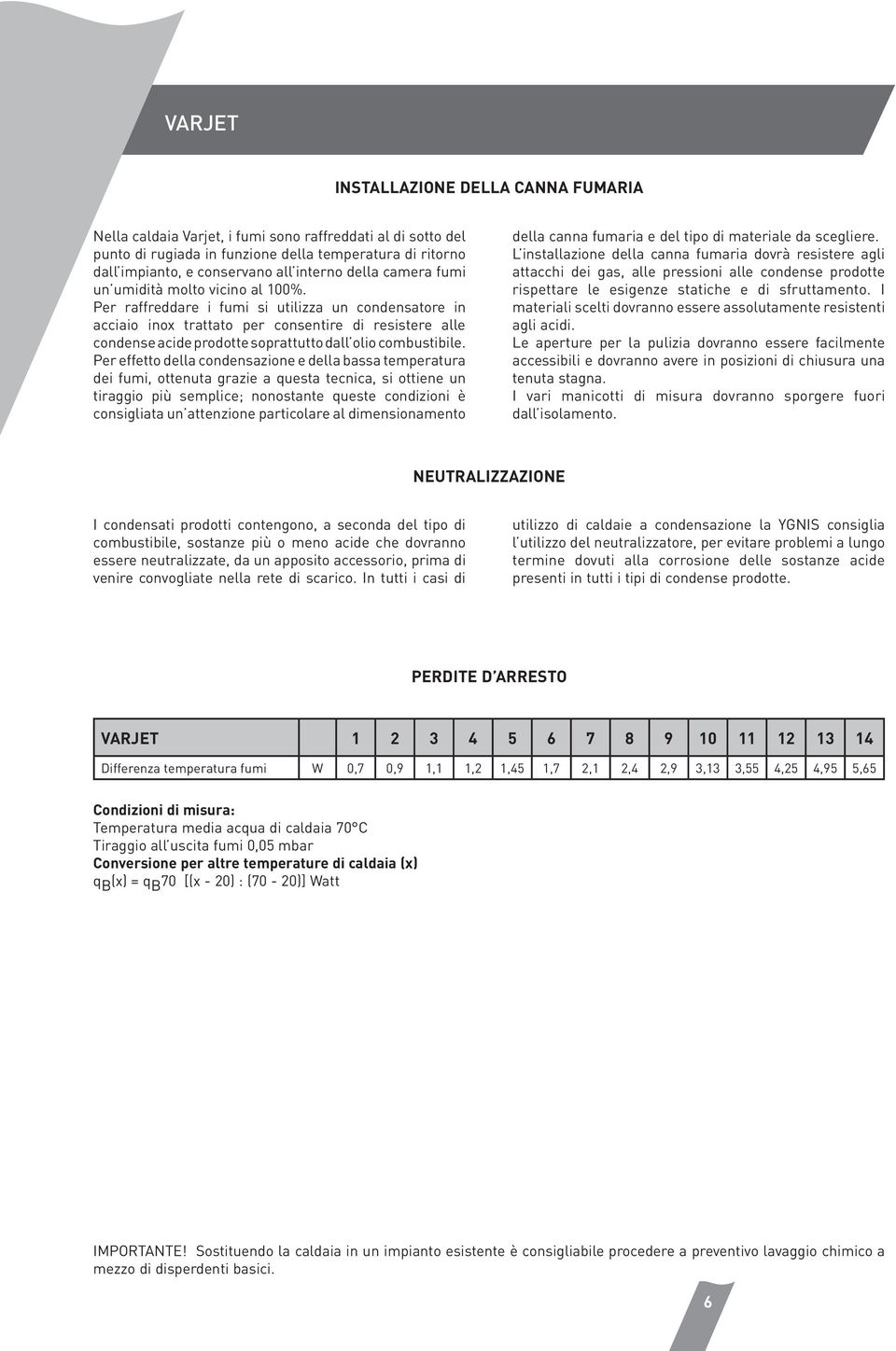 Per raffreddare i fumi si utilizza un condensatore in acciaio inox trattato per consentire di resistere alle condense acide prodotte soprattutto dall olio combustibile.