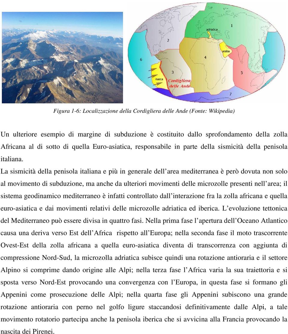 La sismicità della penisola italiana e più in generale dell area mediterranea è però dovuta non solo al movimento di subduzione, ma anche da ulteriori movimenti delle microzolle presenti nell area;