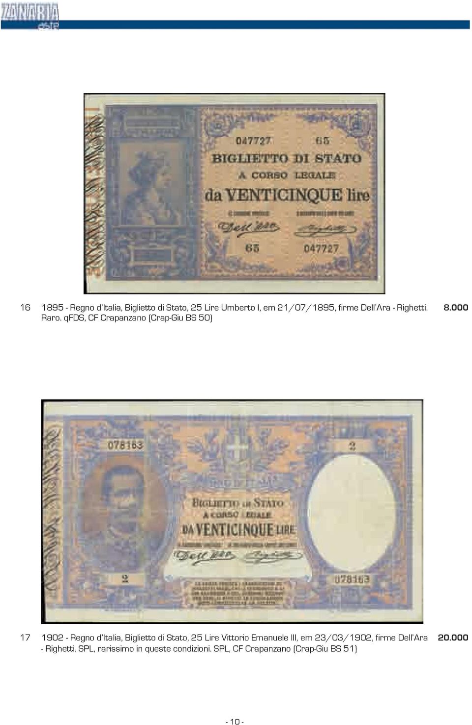 000 17 1902 - Regno d Italia, Biglietto di Stato, 25 Lire Vittorio Emanuele III, em