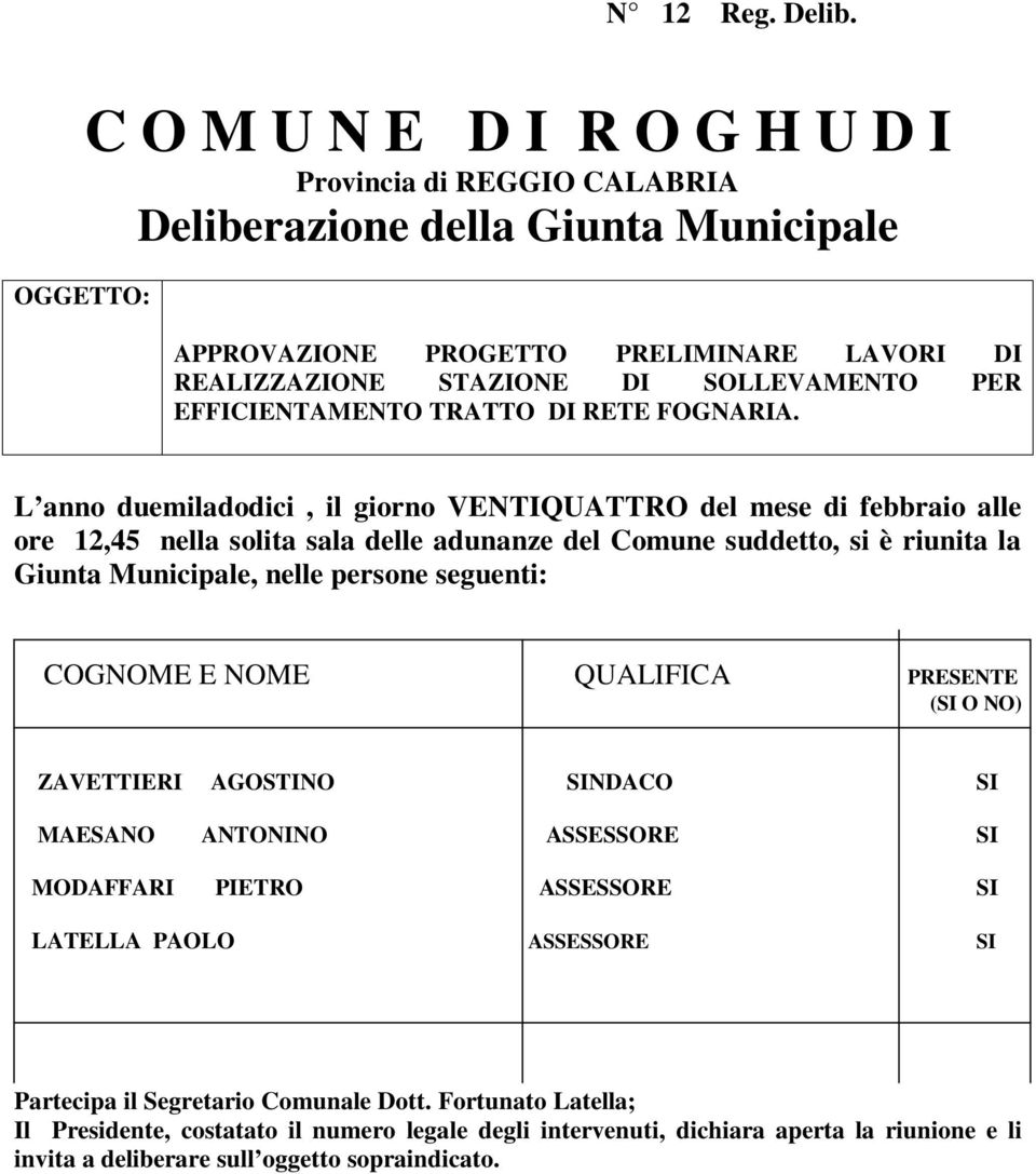 EFFICIENTAMENTO TRATTO DI RETE FOGNARIA.