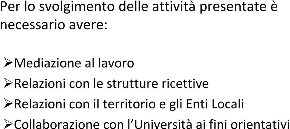 le strutture ricettive Relazioni con il territorio e