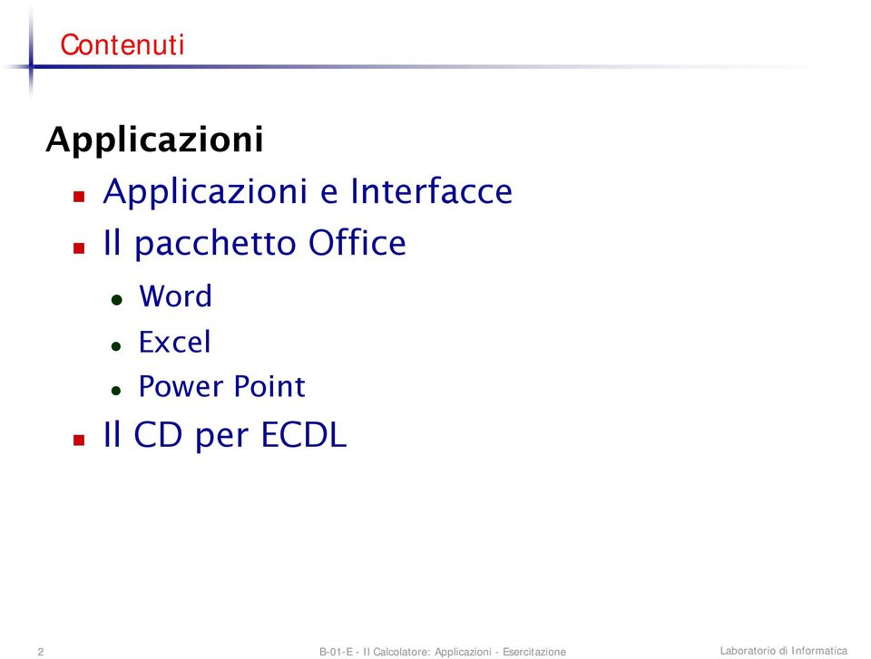 Il pacchetto Office Word