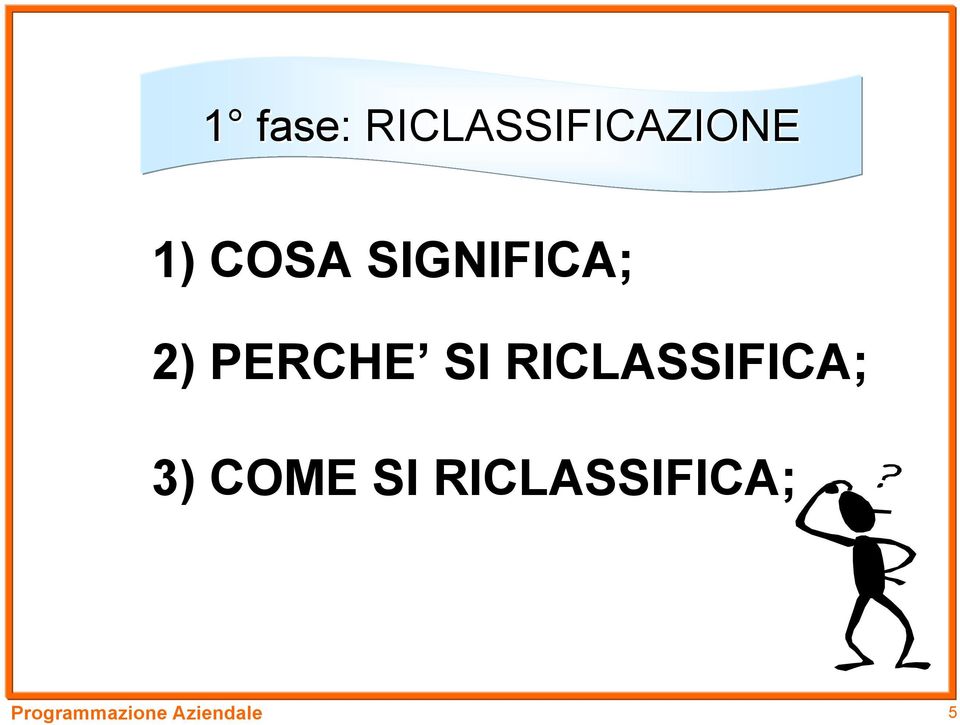 COSA SIGNIFICA; 2)