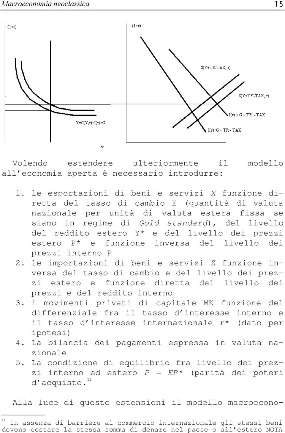 del livello dei prezzi esero P* e funzione inversa del livello dei prezzi inerno P 2.