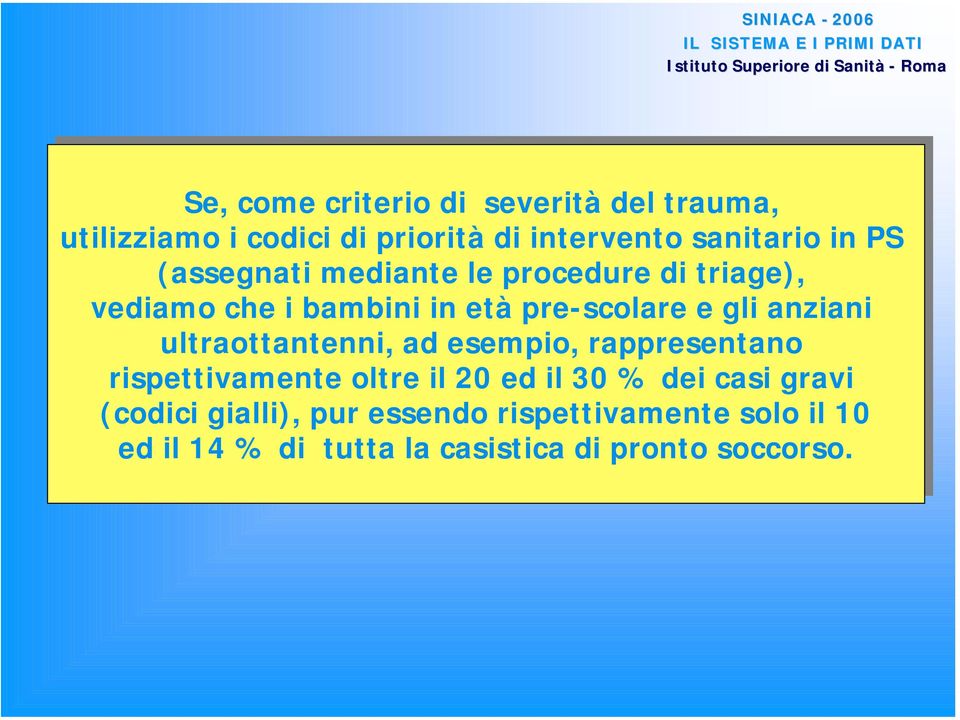 ultraottantenni, ad ad esempio, rappresentano rispettivamente oltre il il 20 20 ed ed il il 30 30 % dei dei casi gravi