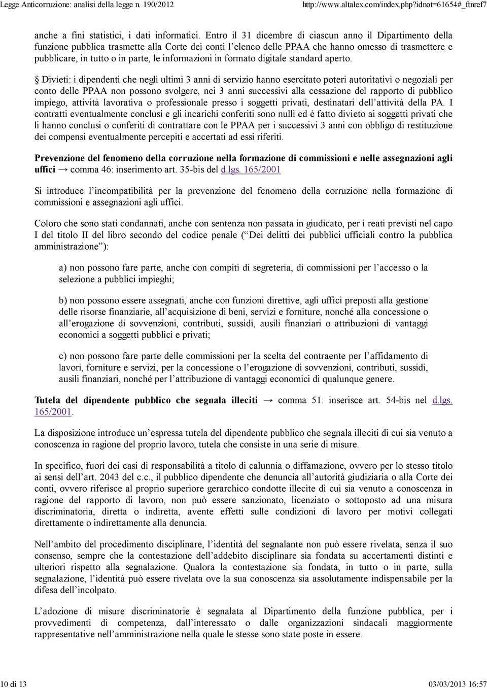 informazioni in formato digitale standard aperto.