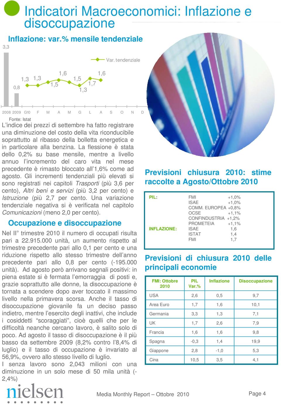 riconducibile soprattutto al ribasso della bolletta energetica e in particolare alla benzina.