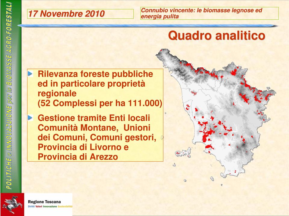 000) Gestione tramite Enti locali Comunità Montane, Unioni