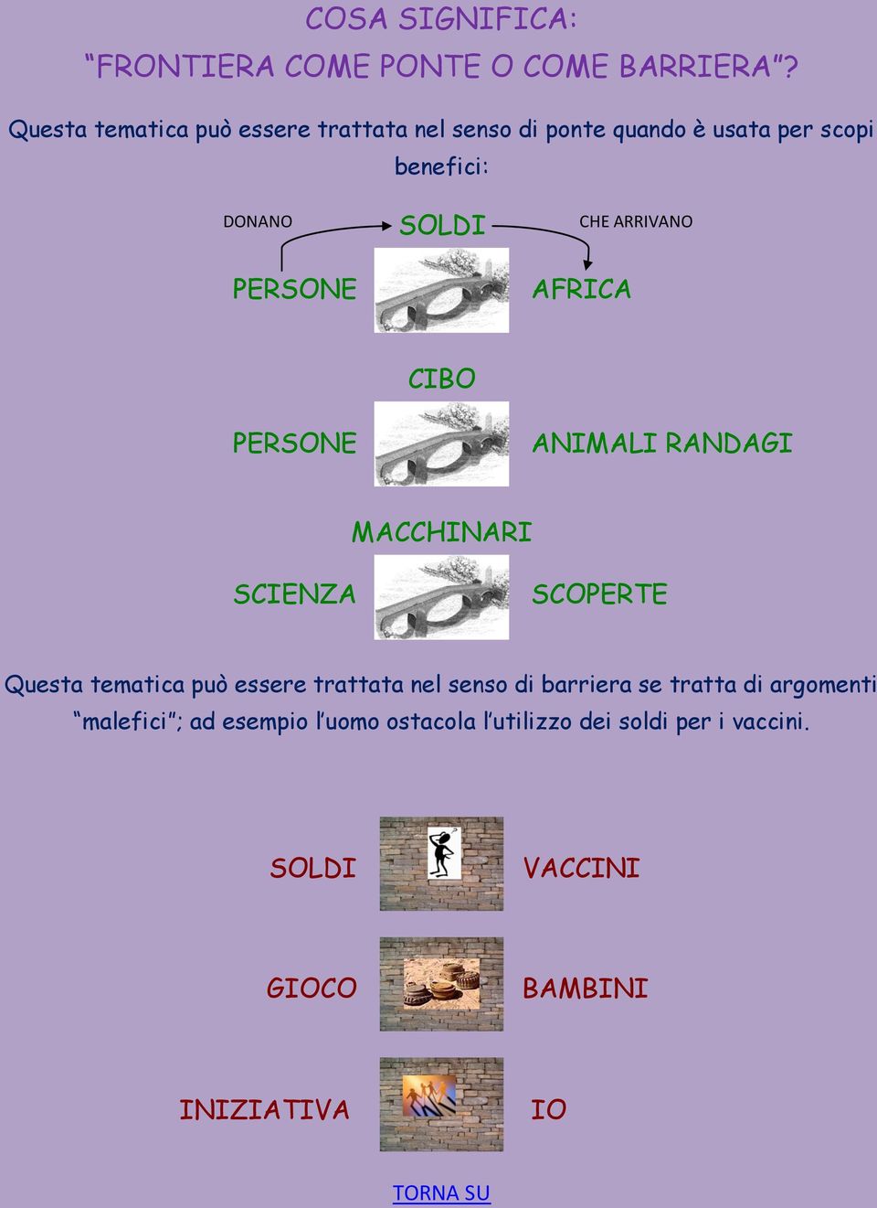 SOLDI CHE ARRIVANO AFRICA PERSONE CIBO ANIMALI RANDAGI MACCHINARI SCIENZA SCOPERTE Questa tematica può