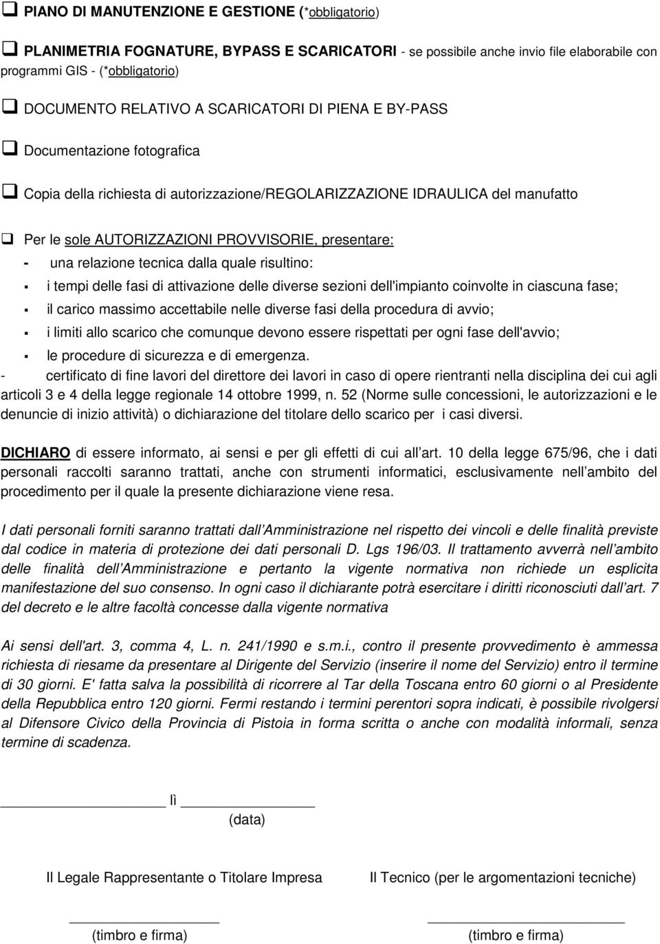 relazione tecnica dalla quale risultino: i tempi delle fasi di attivazione delle diverse sezioni dell'impianto coinvolte in ciascuna fase; il carico massimo accettabile nelle diverse fasi della