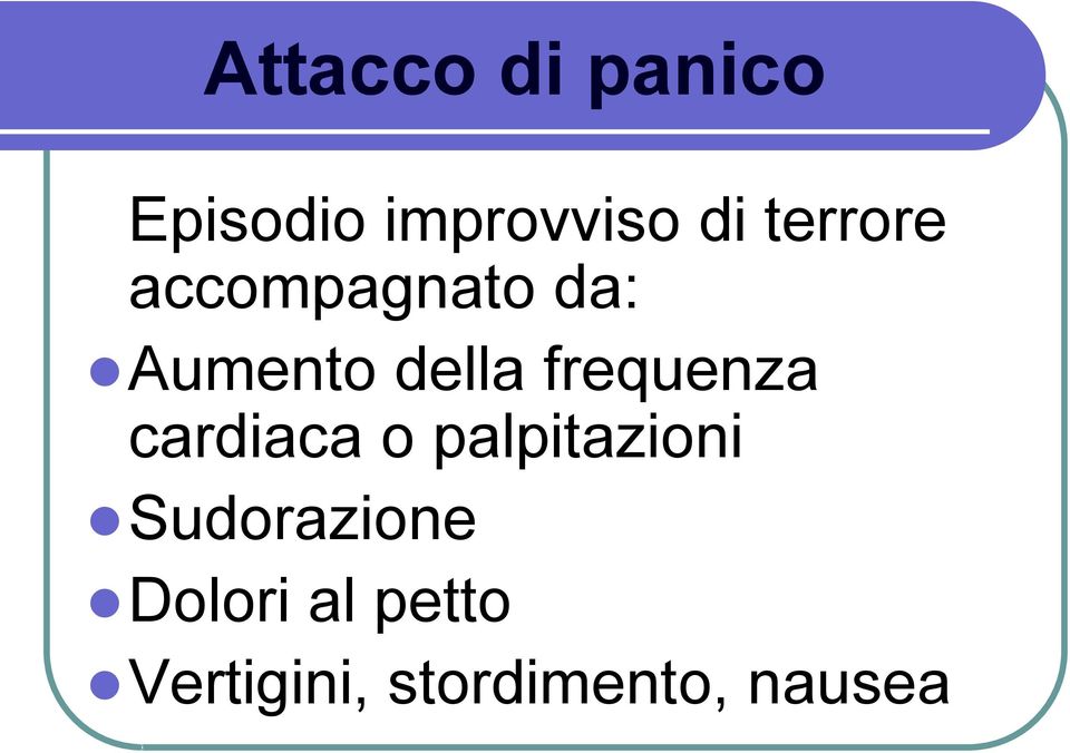 frequenza cardiaca o palpitazioni