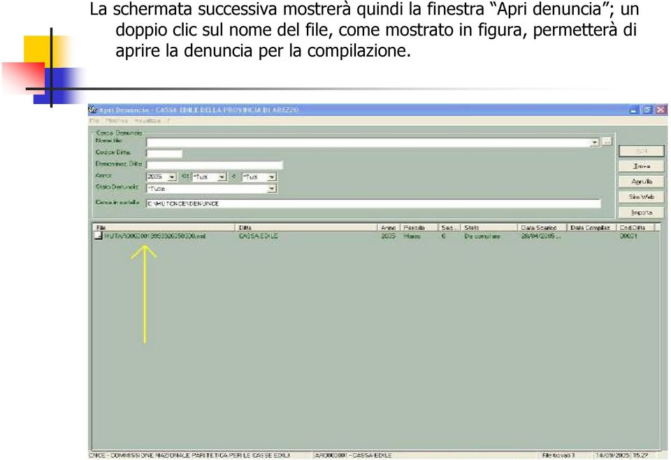 nome del file, come mostrato in figura,