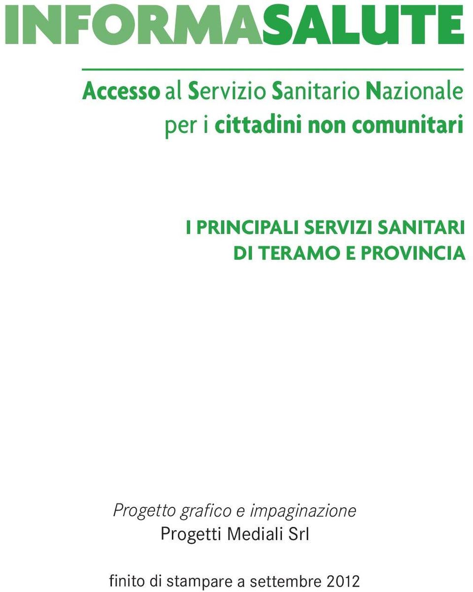 SANITARI DI TERAMO E PROVINCIA Progetto grafico e